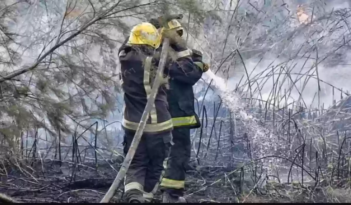 الدفاع المدني يخمد حريقًا في حشائش بوادي الأديرع بدون خسائر